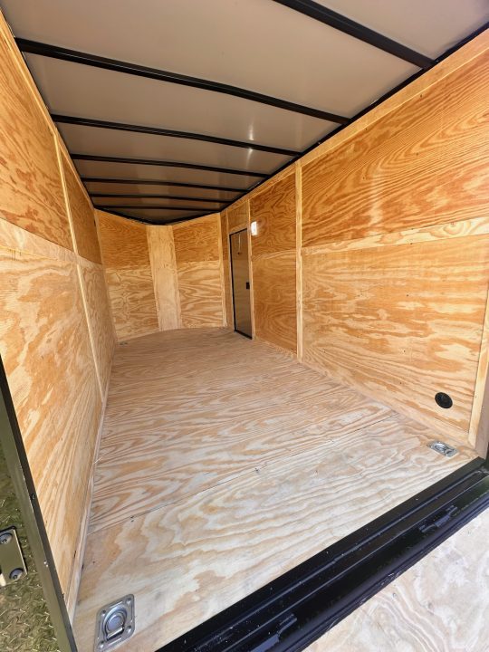 New 2026 Luxe 7X14 Enclosed Trailer-3500LB Tandem Axle-Charcoal Poly-Blackout