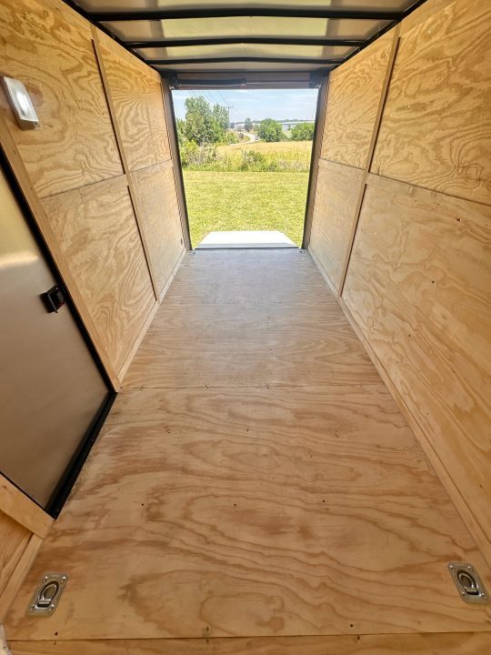 New 2026 Luxe 7X14 Enclosed Trailer-3500LB Tandem Axle-Charcoal Poly-Blackout