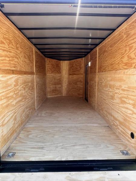 New 2026 Luxe 7x16 Enclosed Trailer- 3500LB Tandem Axle -Charcoal Poly-Blackout