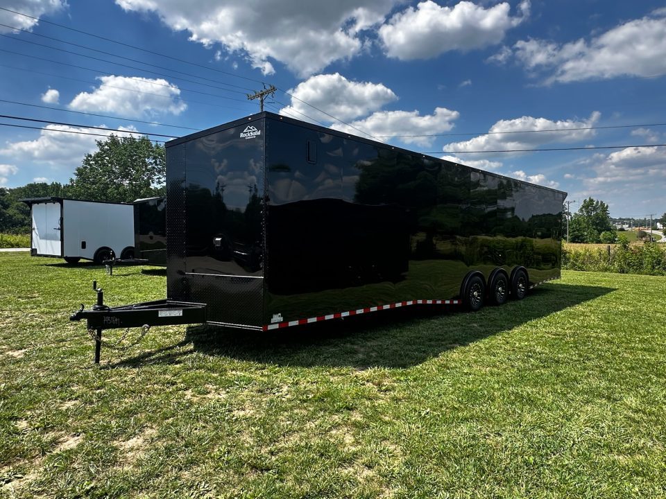 New 2026 Rock Solid Cargo 8.5x34 Race Trailer-Finished Interior-Triple 7000 TORSIONS -7'6"INTERIOR - HD RAMP-10" BOGEY WHEELS