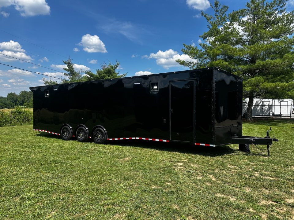 New 2026 Rock Solid Cargo 8.5x34 Race Trailer-Finished Interior-Triple 7000 TORSIONS -7'6"INTERIOR - HD RAMP-10" BOGEY WHEELS
