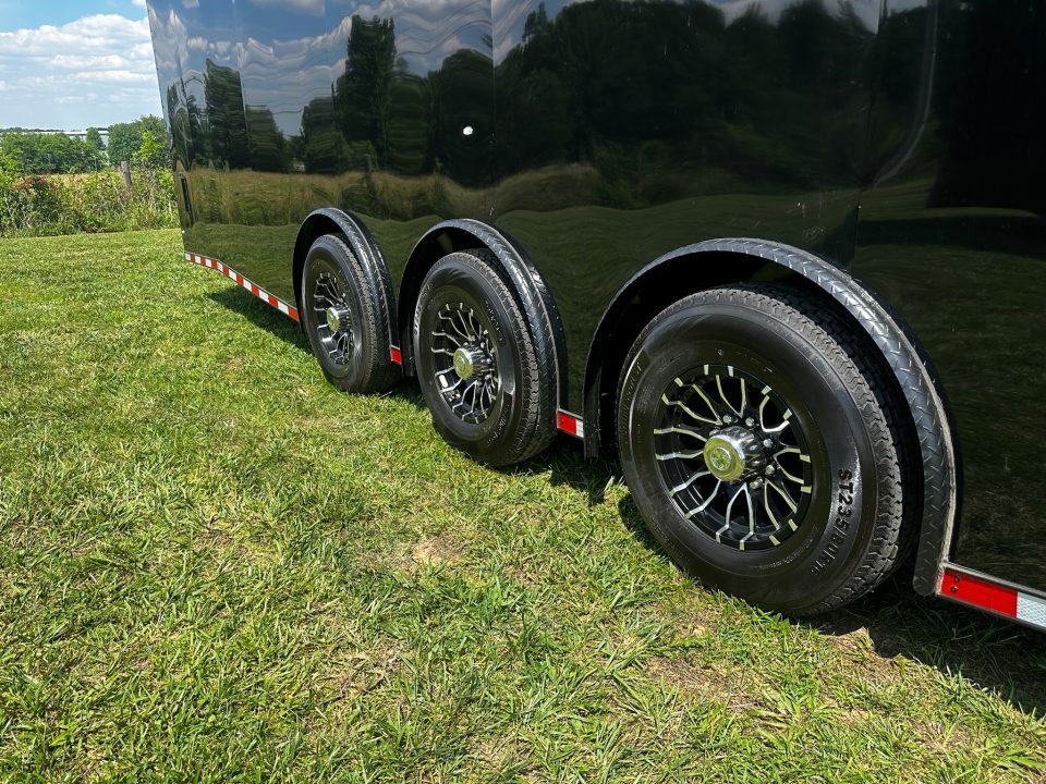 New 2026 Rock Solid Cargo 8.5x34 Race Trailer-Finished Interior-Triple 7000 TORSIONS -7'6"INTERIOR - HD RAMP-10" BOGEY WHEELS
