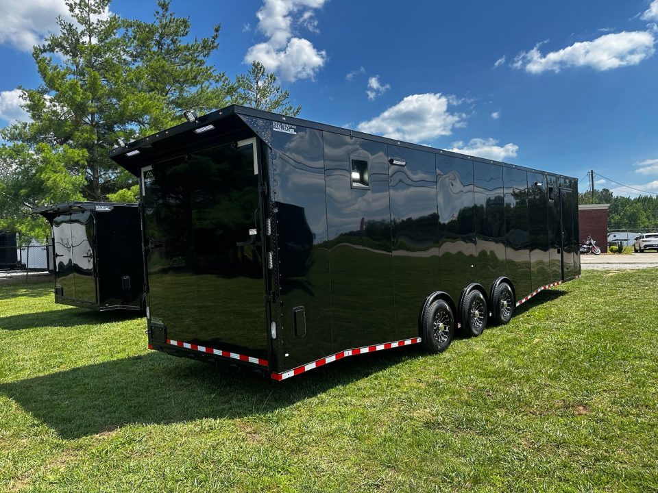 New 2026 Rock Solid Cargo 8.5x34 Race Trailer-Finished Interior-Triple 7000 TORSIONS -7'6"INTERIOR - HD RAMP-10" BOGEY WHEELS