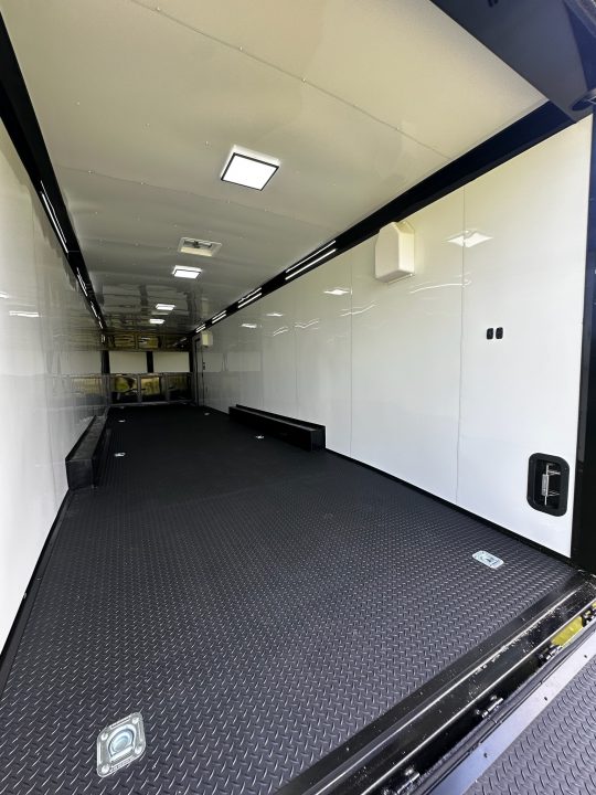 New 2026 Rock Solid Cargo 8.5x34 Race Trailer-Finished Interior-Triple 7000 TORSIONS -7'6"INTERIOR - HD RAMP-10" BOGEY WHEELS