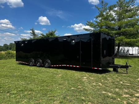New 2026 Rock Solid Cargo 8.5x34 Race Trailer-Finished Interior-Triple 7000 TORSIONS -7'6"INTERIOR - HD RAMP-10" BOGEY WHEELS