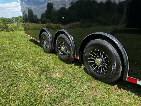 New 2026 Rock Solid Cargo 8.5x34 Race Trailer-Finished Interior-Triple 7000 TORSIONS -7'6"INTERIOR - HD RAMP-10" BOGEY WHEELS