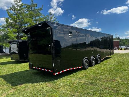 New 2026 Rock Solid Cargo 8.5x34 Race Trailer-Finished Interior-Triple 7000 TORSIONS -7'6"INTERIOR - HD RAMP-10" BOGEY WHEELS