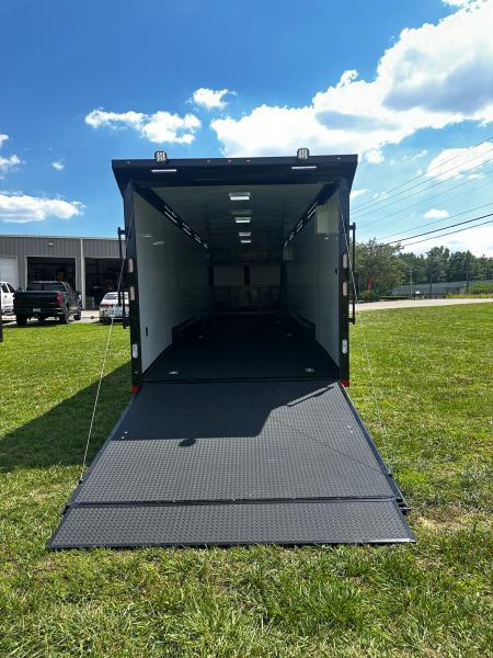 New 2026 Rock Solid Cargo 8.5x34 Race Trailer-Finished Interior-Triple 7000 TORSIONS -7'6"INTERIOR - HD RAMP-10" BOGEY WHEELS