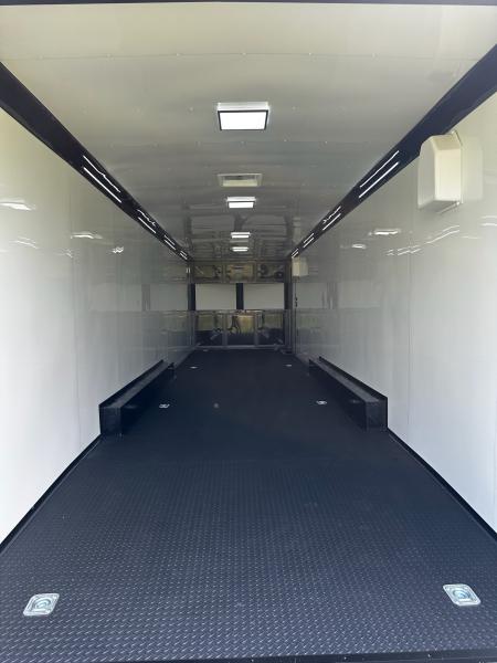 New 2026 Rock Solid Cargo 8.5x34 Race Trailer-Finished Interior-Triple 7000 TORSIONS -7'6"INTERIOR - HD RAMP-10" BOGEY WHEELS