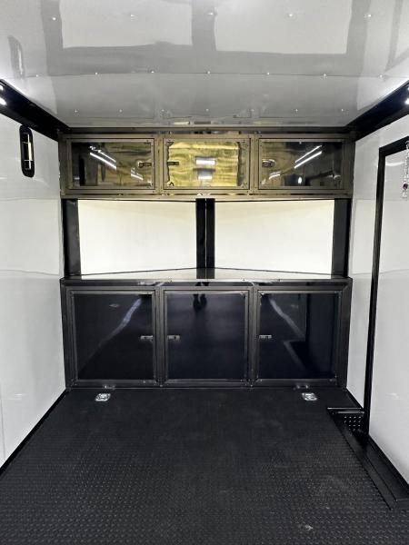 New 2026 Rock Solid Cargo 8.5x34 Race Trailer-Finished Interior-Triple 7000 TORSIONS -7'6"INTERIOR - HD RAMP-10" BOGEY WHEELS