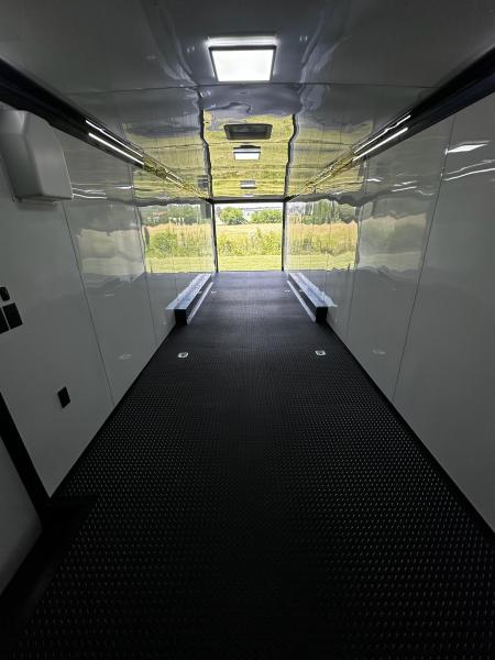 New 2026 Rock Solid Cargo 8.5x34 Race Trailer-Finished Interior-Triple 7000 TORSIONS -7'6"INTERIOR - HD RAMP-10" BOGEY WHEELS