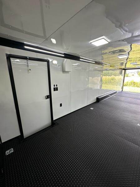 New 2026 Rock Solid Cargo 8.5x34 Race Trailer-Finished Interior-Triple 7000 TORSIONS -7'6"INTERIOR - HD RAMP-10" BOGEY WHEELS