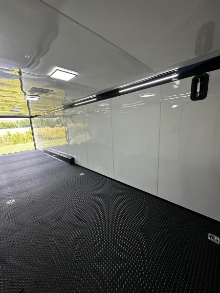 New 2026 Rock Solid Cargo 8.5x34 Race Trailer-Finished Interior-Triple 7000 TORSIONS -7'6"INTERIOR - HD RAMP-10" BOGEY WHEELS