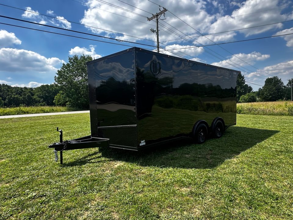 New 2026 Luxe 8.5X18 Race Trailer-Finished Interior-5200LB Torsion Axle - Dovetail- Blackout