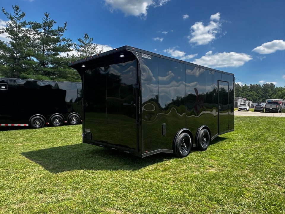 New 2026 Luxe 8.5X18 Race Trailer-Finished Interior-5200LB Torsion Axle - Dovetail- Blackout
