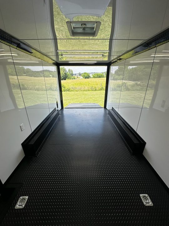 New 2026 Luxe 8.5X18 Race Trailer-Finished Interior-5200LB Torsion Axle - Dovetail- Blackout