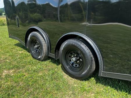 New 2026 Luxe 8.5X18 Race Trailer-Finished Interior-5200LB Torsion Axle - Dovetail- Blackout