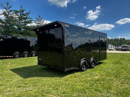 New 2026 Luxe 8.5X18 Race Trailer-Finished Interior-5200LB Torsion Axle - Dovetail- Blackout