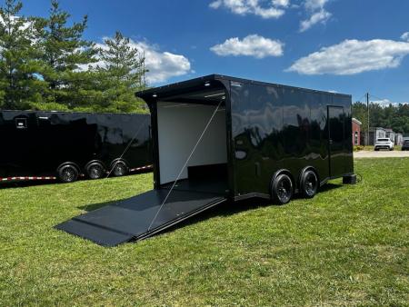 New 2026 Luxe 8.5X18 Race Trailer-Finished Interior-5200LB Torsion Axle - Dovetail- Blackout