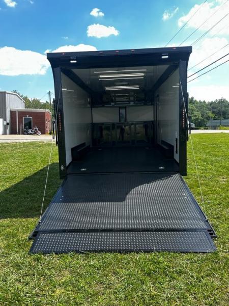 New 2026 Luxe 8.5X18 Race Trailer-Finished Interior-5200LB Torsion Axle - Dovetail- Blackout