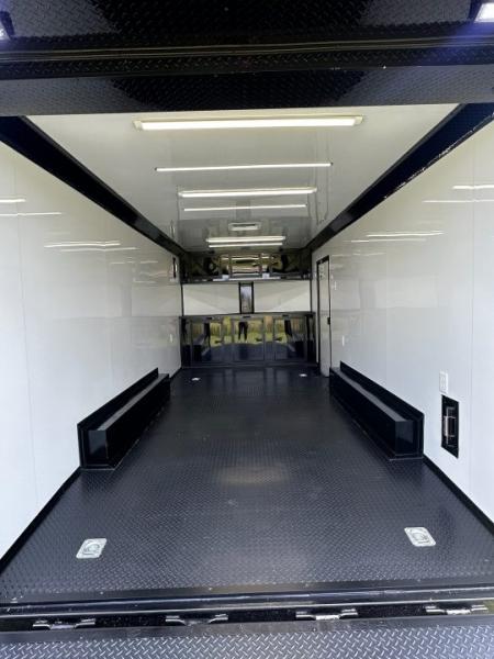 New 2026 Luxe 8.5X18 Race Trailer-Finished Interior-5200LB Torsion Axle - Dovetail- Blackout