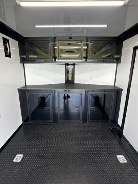New 2026 Luxe 8.5X18 Race Trailer-Finished Interior-5200LB Torsion Axle - Dovetail- Blackout
