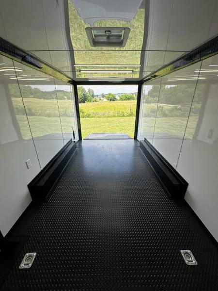 New 2026 Luxe 8.5X18 Race Trailer-Finished Interior-5200LB Torsion Axle - Dovetail- Blackout