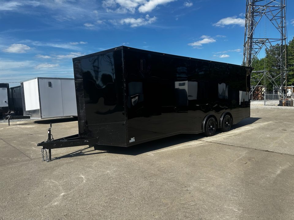 New 2026 Luxe 8.5x24 Car Hauler-5200LB Torsion Axle--Blackout-Enclosed Car Hauler