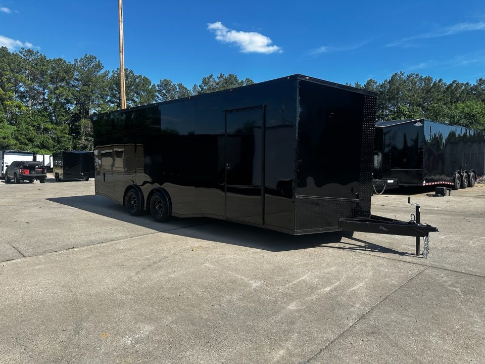 New 2026 Luxe 8.5x24 Car Hauler-5200LB Torsion Axle--Blackout-Enclosed Car Hauler