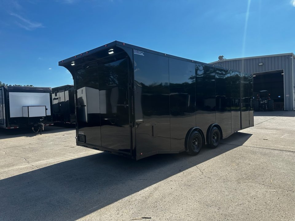 New 2026 Luxe 8.5x24 Car Hauler-5200LB Torsion Axle--Blackout-Enclosed Car Hauler