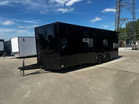 New 2026 Luxe 8.5x24 Car Hauler-5200LB Torsion Axle--Blackout-Enclosed Car Hauler
