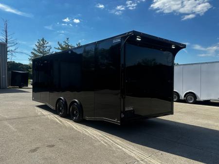 New 2026 Luxe 8.5x24 Car Hauler-5200LB Torsion Axle--Blackout-Enclosed Car Hauler