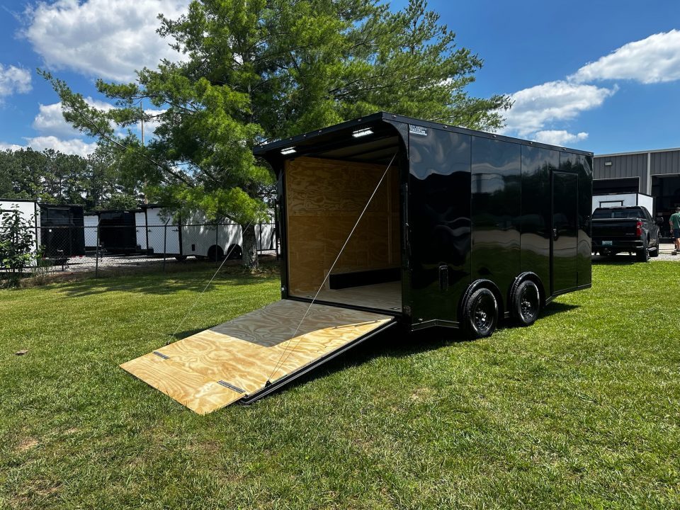 New 2026 Luxe 8.5x16 Car Hauler-5200LB Torsion Axle-Blackout