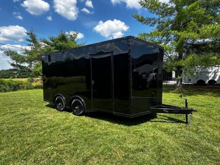 New 2026 Luxe 8.5x16 Car Hauler-5200LB Torsion Axle-Blackout