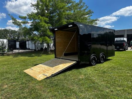 New 2026 Luxe 8.5x16 Car Hauler-5200LB Torsion Axle-Blackout