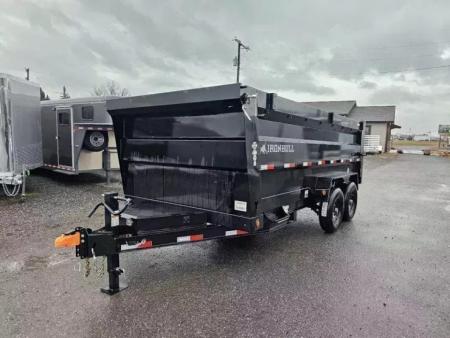 New 2027 Iron Bull 7x16 15k Dump Trailer w/48" Sides