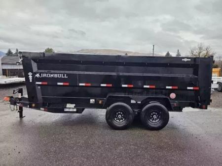 New 2027 Iron Bull 7x16 15k Dump Trailer w/48" Sides