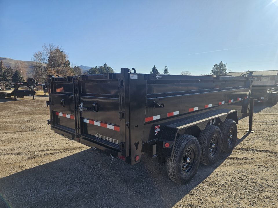 New 2027 Iron Bull 83"x16' 21k Gooseneck Dump Trailer w/36" Sides