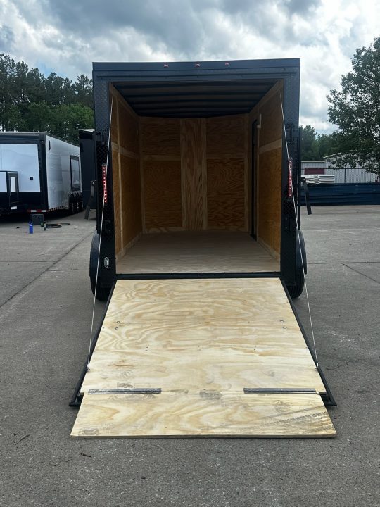 New 2026 Luxe 6X12 - Enclosed Trailer- 3500LB Tandem Axle - White Poly - Blackout