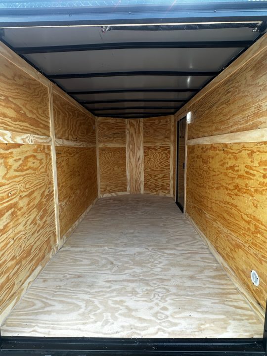 New 2026 Luxe 6X12 - Enclosed Trailer- 3500LB Tandem Axle - White Poly - Blackout