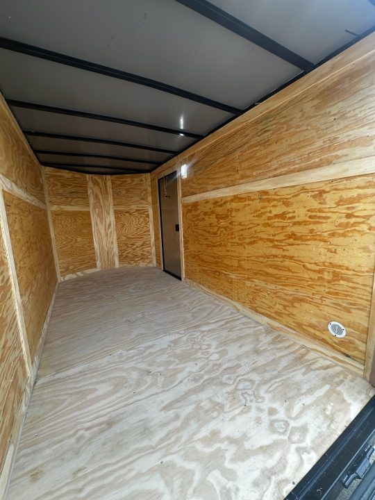 New 2026 Luxe 6X12 - Enclosed Trailer- 3500LB Tandem Axle - White Poly - Blackout
