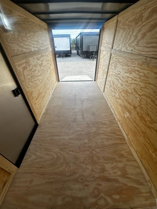 New 2026 Luxe 6X12 - Enclosed Trailer- 3500LB Tandem Axle - White Poly - Blackout