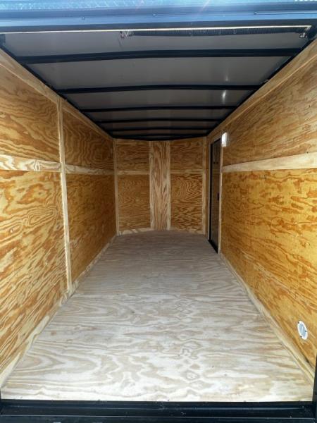 New 2026 Luxe 6X12 - Enclosed Trailer- 3500LB Tandem Axle - White Poly - Blackout