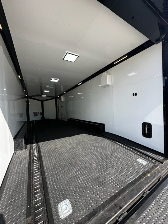 New 2026 Rock Solid Cargo 8.5x28 Race Trailer-Finished Interior- Interior-Triple 7000 TORSIONS -HD RAMP-AWNING -E-TRACK-BOGEY WHEELS
