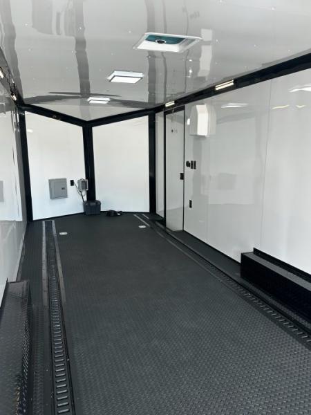 New 2026 Rock Solid Cargo 8.5x28 Race Trailer-Finished Interior- Interior-Triple 7000 TORSIONS -HD RAMP-AWNING -E-TRACK-BOGEY WHEELS
