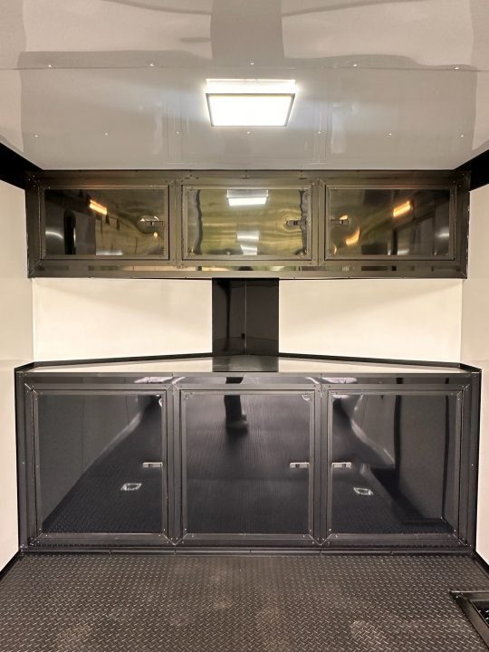 New 2026 Rock Solid Cargo 8.5x28 Race Trailer-Finished Interior-Interior-Triple 7000 TORSIONS -HD RAMP-10" BOGEY WHEELS