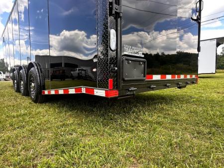 New 2026 Rock Solid Cargo 8.5x28 Race Trailer-Finished Interior-Interior-Triple 7000 TORSIONS -HD RAMP-10" BOGEY WHEELS