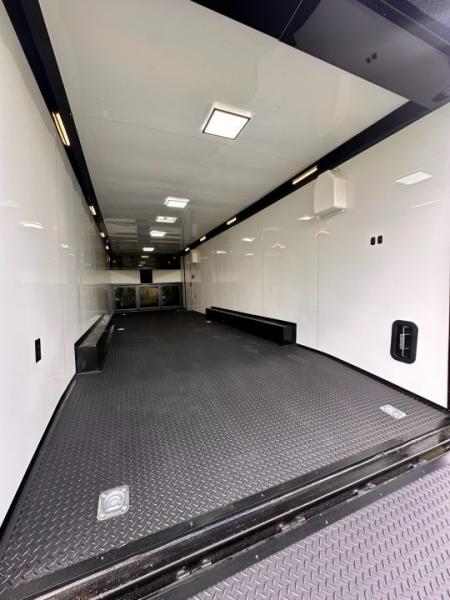 New 2026 Rock Solid Cargo 8.5x28 Race Trailer-Finished Interior-Interior-Triple 7000 TORSIONS -HD RAMP-10" BOGEY WHEELS