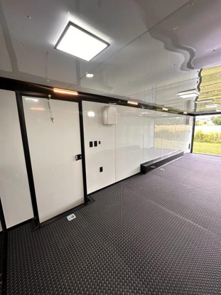 New 2026 Rock Solid Cargo 8.5x28 Race Trailer-Finished Interior-Interior-Triple 7000 TORSIONS -HD RAMP-10" BOGEY WHEELS