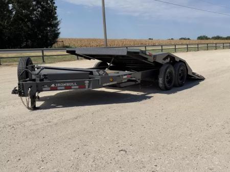 New 2026-Norstar-102-X-6+16-Iron-Bull-TWB-–-HD-8″-I-Beam-Bumper-Pull-Tilt-Trailer,-Drive-Over-Fenders,-Gravity-up/down-Tilt-Trailer,-17.5-16ply,-16k-base-111464